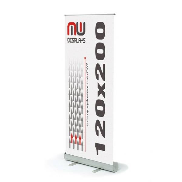 Roll-Up banner sa grafikom 120x200cm srebrni