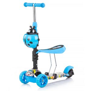 Romobil Chipolino Kiddy Evo, 2u1, 3 kotača, sa sjedalom, colorfull, grafiti 044596