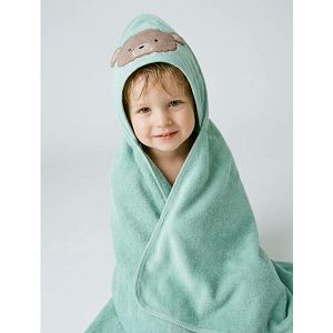 RUČNIK BEAR BO 100x100cm, s kapuljačom i 3D ušima, zeleni Sterntaler 320883