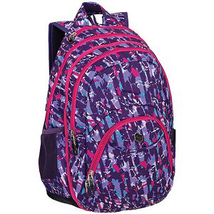 Ruksak anatomski 2u1 PULSE Teens Purple Collision