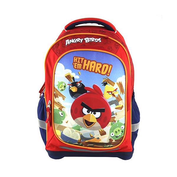 Ruksak anatomski tvrdo dno Angry Birds Target 17544 crveni