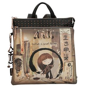 Ruksak Anekke Shoen Black fashion FW23 P12 37715-233 069374