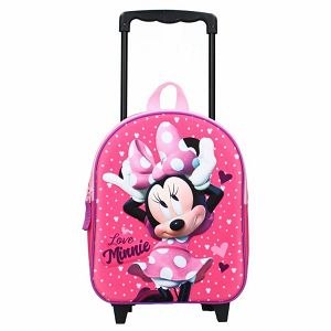 Ruksak Minnie Mouse 3D na kotačiće,rozi Vadobag 088-1690 279636