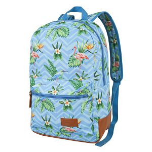 Ruksak Target Free Time Floral Blue Flamingo 21961