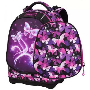 RUKSAK Target Superlight Petit, Violet Butterfly, 2 lica, anatomski, tvrdo dno 26826