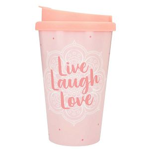 Šalica putna Depesche 350ml Live Laugh Love 439545