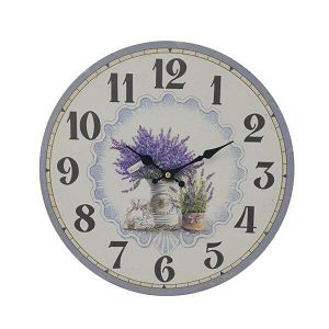 SAT ZIDNI okrugli 33.8cm Lavanda 105528
