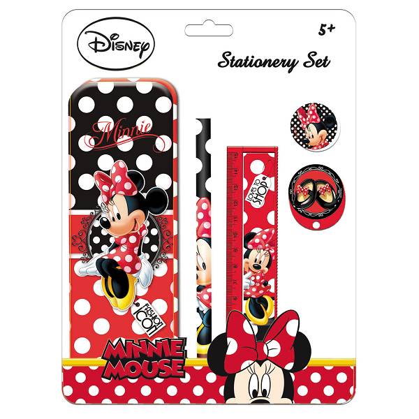 Set školski pribor sa met. pernicom Disney Minnie blister 5/1