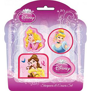 ŠKOLSKI SET Disney Šiljilo 2 kom.+ 2 gumice za brisanje 9398