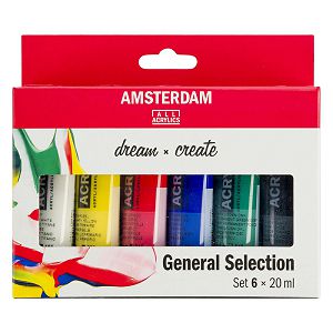 Slikarski akril set 6x20ml Amsterdam