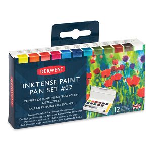 Slikarski akvarel set 12 kocki Derwent Inktense 607049