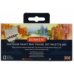 SLIKARSKI AKVAREL SET 12 kocki Derwent Inktense