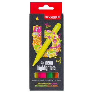 Slikarski set Neon Highligters 4/1 Bruynzeel 453886