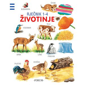 Slikovnica Rječnik 1-4 Životinje