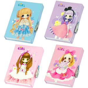 Spomenar Girl s lokotom 20.6x14.6cm 505671 4motiva