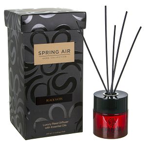 Spring Air Difuzor sa štapićima od ratana,100 ml, miris Black Satin (traje do 60 dana)