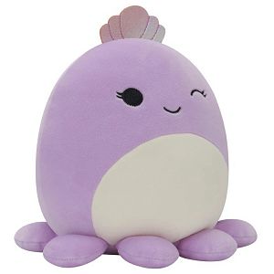 Squishmallows pliš hobotnica s krunom Violet 20cm 163966