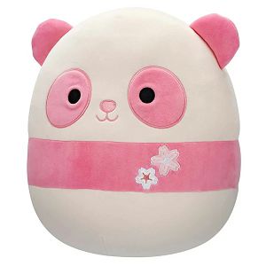 Squishmallows pliš roza panda Matlin,s trešnjinim cvijetom 30cm 418721