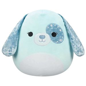 Squishmallows pliš sv.plavi baršunasti pas Linnea,sa sv.plavim ušima 30cm 418837