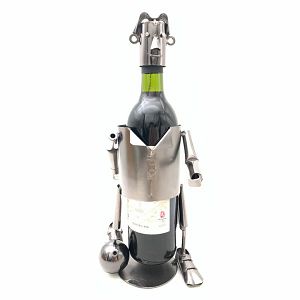 Stalak za vino metalni,nogometaš 101575