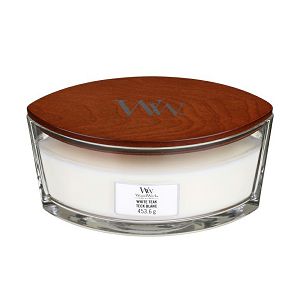 Svijeća mirisna WoodWick Classic Elipse White Teak 76039E