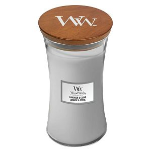 SVIJEĆA MIRISNA WoodWick Classic Large Hourglass Lavender & cedar (gori 130 sati)