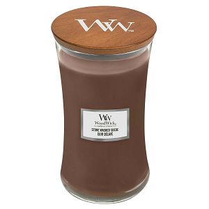 SVIJEĆA MIRISNA WoodWick Classic Large Hourglass Stone Washed (gori 130 sati)