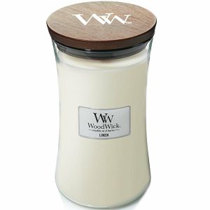 Svijeća mirisna WoodWick Classic Large Linen 93135E (gori 180 sati)