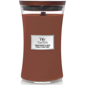 SVIJEĆA MIRISNA WoodWick Classic Large Smoked Walnut & Maple (gori 180 sati)