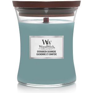 Svijeća mirisna WoodWick Classic Medium Evergreen Cashmere (gori 100 sati)