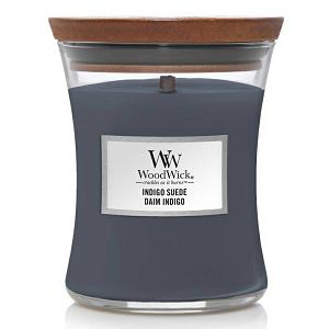 Svijeća mirisna WoodWick Classic Medium Indigo Suede 1694647E (gori 100 sati)