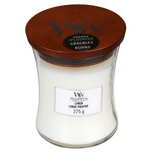 Svijeća mirisna WoodWick Classic Medium Linen 92135E (gori 100 sati)