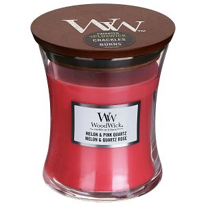 SVIJEĆA MIRISNA WoodWick Classic Medium Melon & Pink Quartz (gori 100 sati)