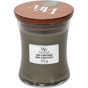 Svijeća mirisna WoodWick Classic Medium Sand & Driftwood 92378E (gori 100sati)