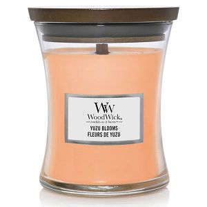 Svijeća mirisna WoodWick Classic Medium Yuzu Blooms 1728617E (gori 100 sati)