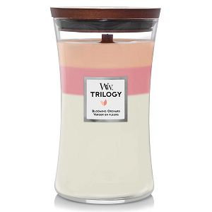 Svijeća mirisna WoodWick Trilogy Large Blooming Orchard 1728632E (gori 180 sati)