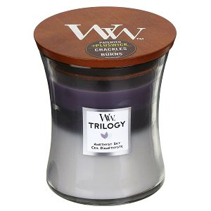 Svijeća mirisna WoodWick Trilogy Medium Amethyst Sky 1707527E (gori 100 sati)