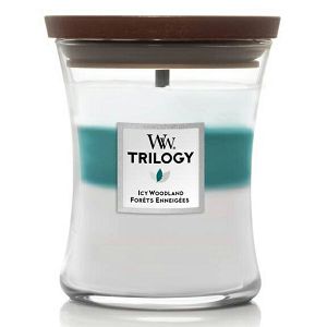 Svijeća mirisna WoodWick Trilogy Medium Icy Woodland 1720895E (gori 100 sati)