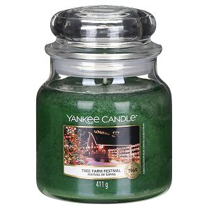 SVIJEĆA MIRISNA Yankee Candle Classic Medium Tree Farm Festival 1631251E (gori do 90 sati)