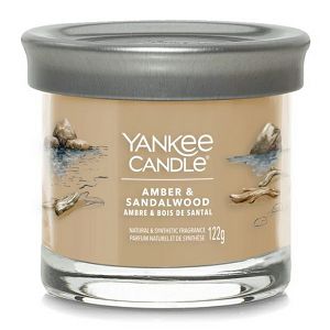 Svijeća mirisna Yankee Candle Signature Small Tumbler Amber & Sandalwood (gori do 30 sati)