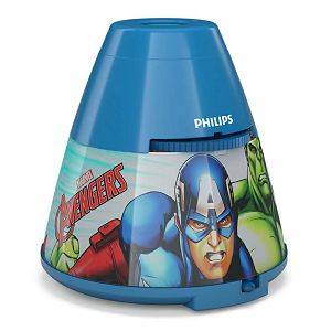 Svjetiljka LED Noćno svjetlo sa projektorom za dječju sobu 2u1 MARVEL AVENGERS Philips