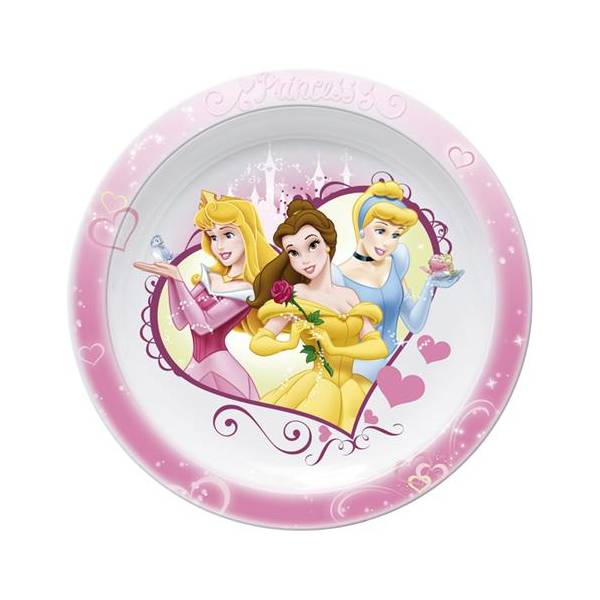 Tanjur plitki Disney Princeza Lovehart 22cm