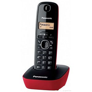 TELEFON bežični PANASONIC KX-TG 1611H/R crveni/crni