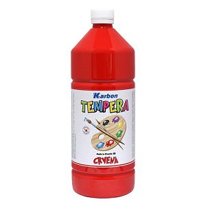 Tempera 1000ml boca KARBON crvena