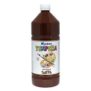 Tempera 1000ml boca KARBON smeđa