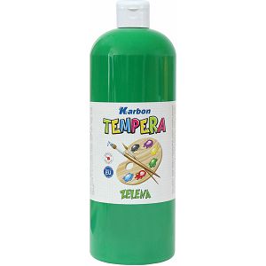 Tempera 1000ml boca KARBON zelena