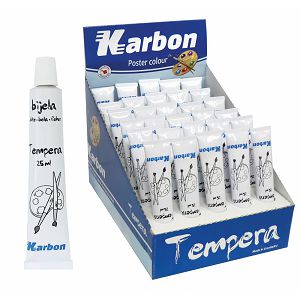 TEMPERA KARBON bijela 25ml