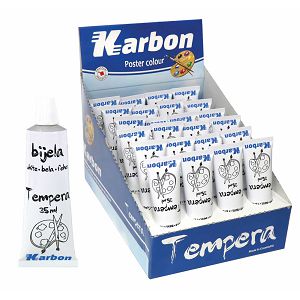 TEMPERA KARBON bijela 35ml