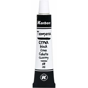 TEMPERA KARBON crna 18ml aluminijska tuba 027997