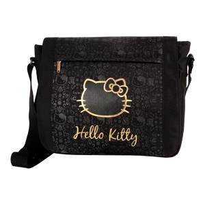 Torba na rame Hello Kitty Gold Target 11-1973 crna